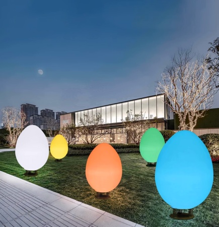 Светильник Яйцо 116х180 питание от АКБ, RGB